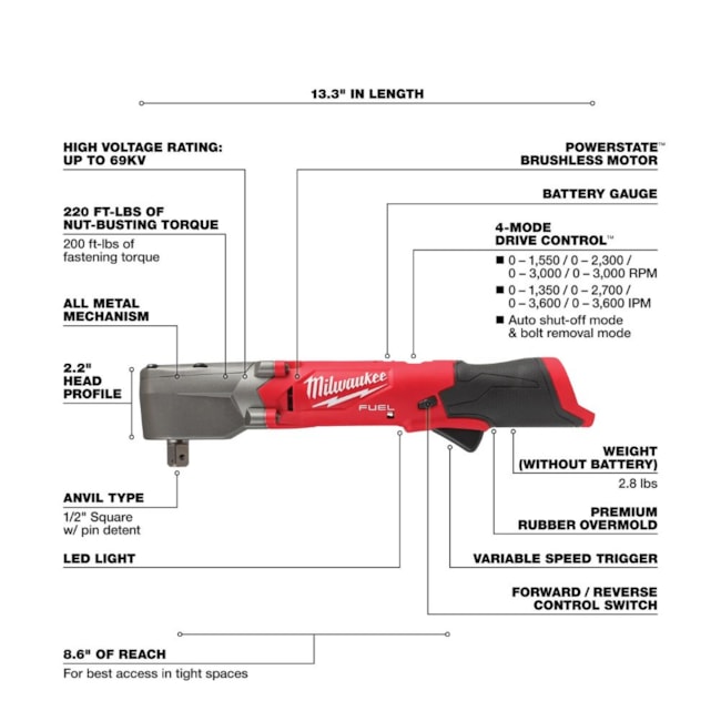 Chave de Impacto Angular 1/2