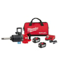 Chave de Impacto Longa 1" 2576Nm 18V com 2 Baterias 12.0Ah Carregador e Bolsa 2869-22HD KIT MILWAUKEE