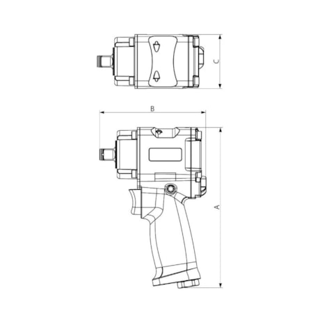 Chave de Impacto Pneumática 1/2