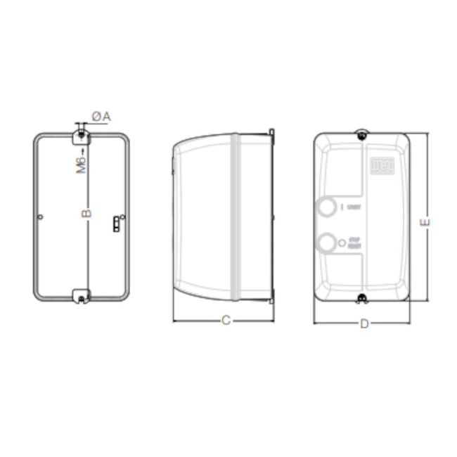 Chave de Partida Direta Trifásica 380V PDW02-2V40 WEG-197c826b-d725-4123-9269-b9888de2e1df