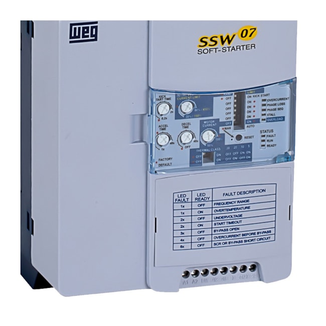 Chave de Partida Soft Starter Trifásico 15cv 45A 220-575V SSW070045T5SZ 10194173 WEG-135fb789-417a-4bca-8ad6-ff02f99b4006