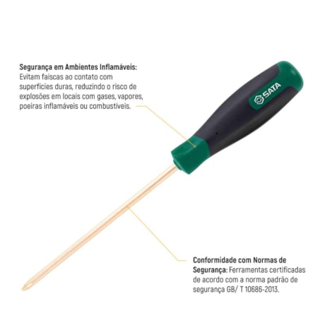 Chave de Phillips Cobre-Berílio 2 x 150mm Antifaíscante ST31147 SATA-89468205-64fd-4cf1-a16e-bd797931757c