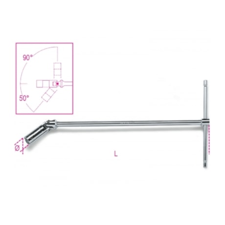 Chave de Vela T 14mm com Cabo Deslizante e Soquete Articulado 959 BETA-c5956a6a-b82b-4da1-ac3f-a2b43c54b8fc