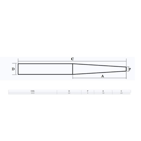 Chave Espina Seca 3/4