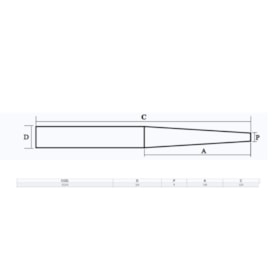 Chave Espina Seca 3/4