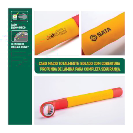 Chave Estrela 6mm Isolada 1000V VDE ST42406SC SATA-d7dbd3b2-b051-456d-99b4-b990f794e123