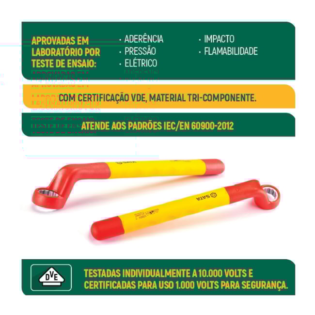 Chave Estrela 6mm Isolada 1000V VDE ST42406SC SATA-f82cc701-74a6-4837-81fe-8de7e56b482e