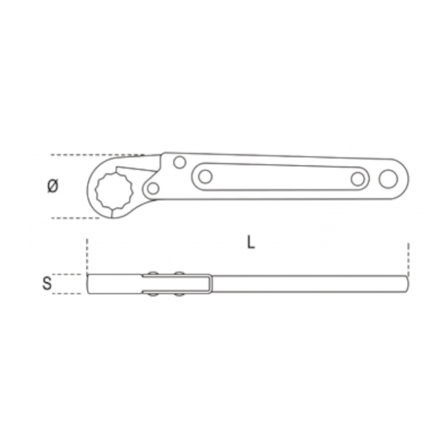 Chave Estrela Aberta 27mm com Sistema de Catraca 120 BETA-8808cda0-2f55-4123-9147-919b49330997