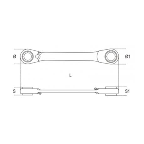 Chave Estrela Catraca Reversível 14x15mm Angular 195P BETA-e1a380a7-91be-4403-b5a3-60ac77728115