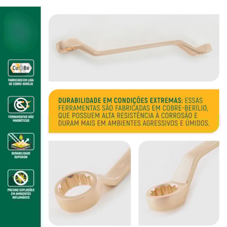 Chave Estrela Cobre-Berílio 22 x 24mm Antifaíscante ST31134 SATA-836a6f20-93ae-4cd0-a97c-14aeca6a8bcb