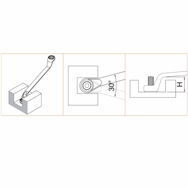 Chave Estrela Cobre-Berilio Antifaiscante 1x1.1/16
