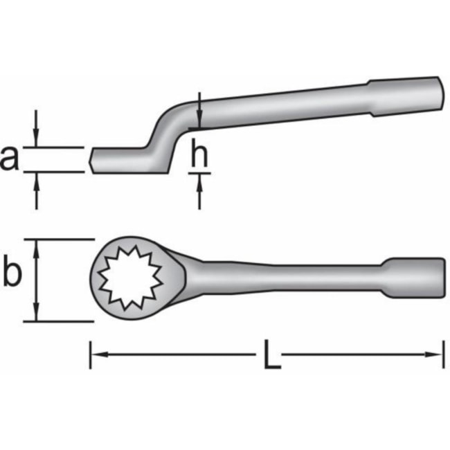Chave Estrela Curva de Bater 30mm 306G-30 GEDORE-1967224c-4fdb-4732-822c-69d811fffd33