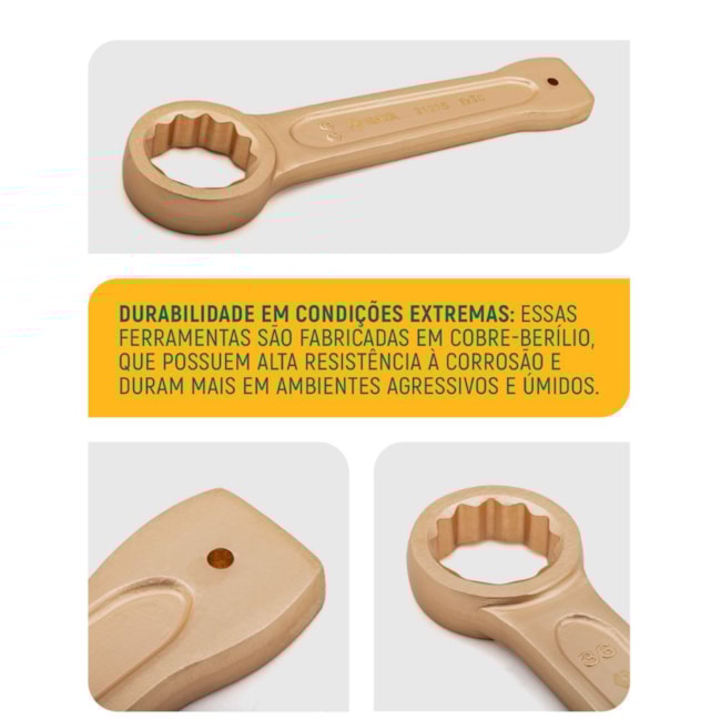Chave Estrela de Bater Cobre-Berílio 41mm Antifaíscante ST31217 SATA-4818502e-059e-41e1-9c0f-0f814b58c23f