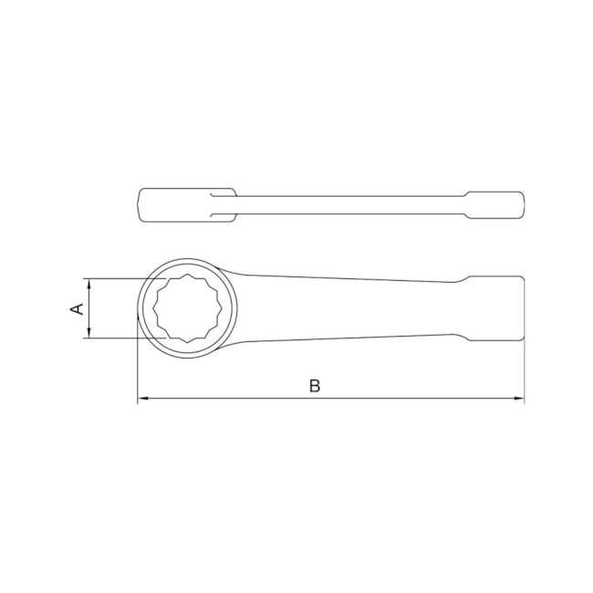 Chave Estrela de Bater Cobre Berílio Antifaiscante Cube 36 mm 44205/036 TRAMONTINA PRO-956d9362-8a29-40cd-bea2-672d21aa7188