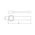 Chave Estrela de Bater Cube 46 mm Cobre Berílio Antifaiscante 44205/046 TRAMONTINA PRO