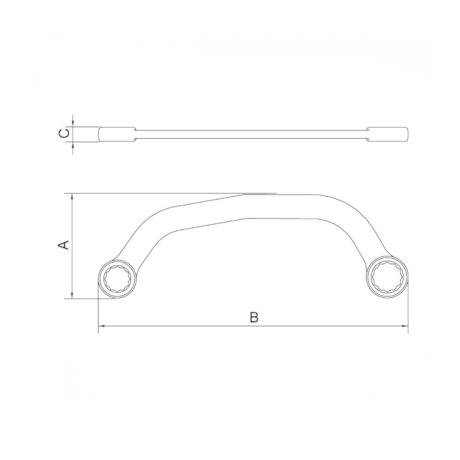 Chave Estrela Meia Lua 10 x 12mm 44675100 TRAMONTINA PRO-1d7e6922-5944-45b5-b96a-f4f228c1b575