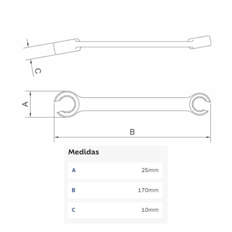 Chave Estrela Poligonal Aberta 10mm x12mm 44635103 TRAMONTINA PRO-478a2318-9c10-456a-b71a-80b99e40f811