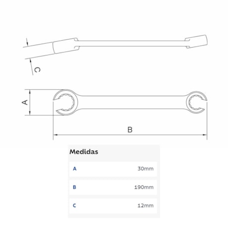 Chave Estrela Poligonal Aberta 14mm x 17mm 44635106 TRAMONTINA PRO-d78bb530-9a35-4c8f-93b1-c1522bef9536