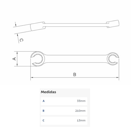 Chave Estrela Poligonal Aberta 17mm x 19mm 44635107 TRAMONTINA PRO-cc6b41ca-2383-40fa-a7ce-102dca3f397a