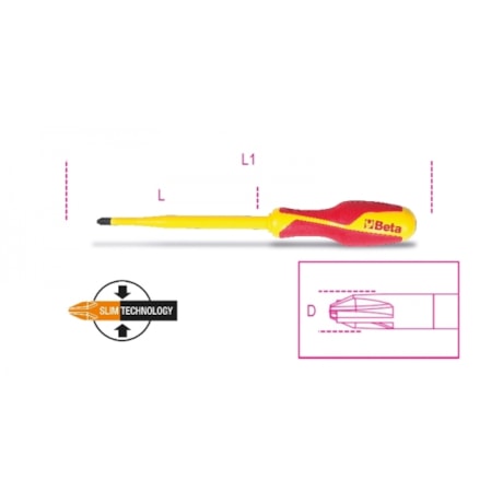 Chave Fenda Cabeça Combinada ph 1+Lpp 1275MQ/C BETA-3430fc80-98c9-49e0-aef5-b13abb5234d8
