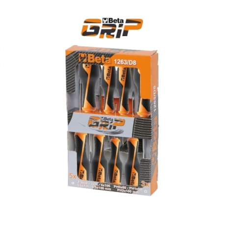 Chave Fenda/Phillips 10pcs Grip 1263/D10 BETA