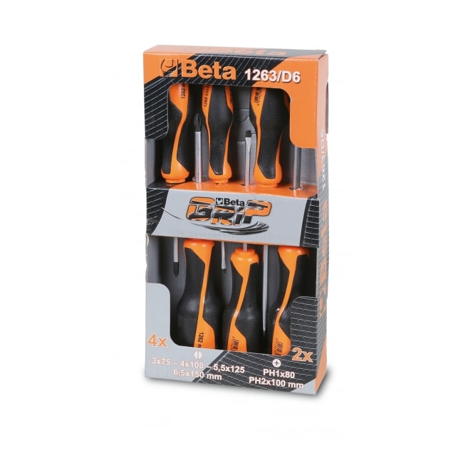 Chave Fenda/Phillips 6pcs Grip 1263/D6 BETA-c711b6ed-0ef1-4f1b-84dd-a64c902fdd1b