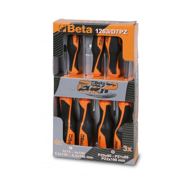 Chave Fenda/Pozidriv 7pcs Grip 1263/D7PZ BETA-f58bc108-1160-41b5-831a-3e20886321de