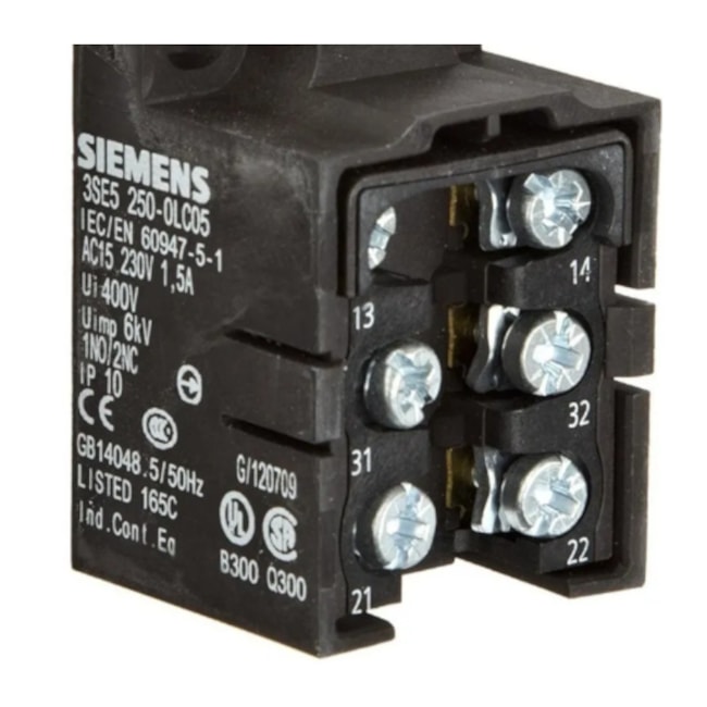 Chave Fim de Curso Caixa Aberta 1NA+2NF com Pino Atuador Tefflon 3SE5 250-0LC05 SIEMENS-5ab0263b-070f-46b0-b606-d057837847d6