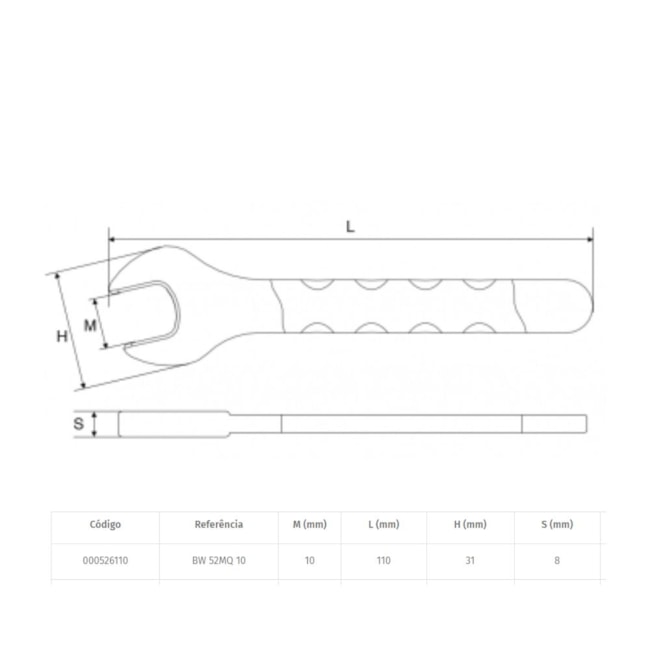 Chave Fixa 10mm de Uma Boca VDE Isolada 1000V BW 52MQ BETA WORKER-b83c0555-8d94-4aec-a227-72a48bf80eec