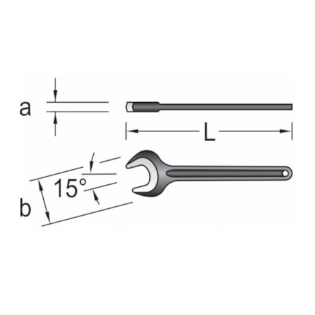 Chave Fixa 135mm Uma Boca 894-135 GEDORE-0e1385e1-2bf2-4bef-b8a3-11d8227ce7eb