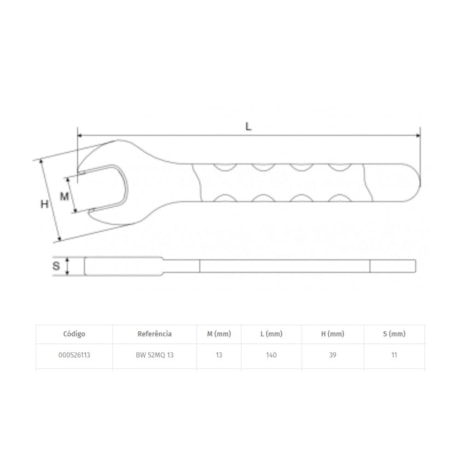 Chave Fixa 13mm de Uma Boca VDE Isolada 1000V BW 52MQ BETA WORKER-de80715f-4e52-4702-ab94-b78b89f68931