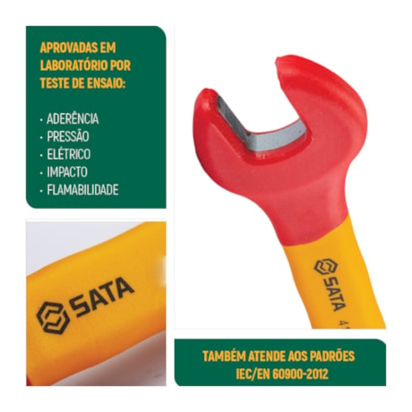 Chave Fixa 14mm Isolado 1000V VDE ST41314SC BELZER/SATA-df501c10-05da-477c-90d9-eb4a4233d577