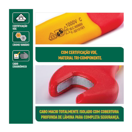 Chave Fixa 18mm Isolado 1000V VDE ST41318SC SATA-cf0b4d84-ccab-4663-8fa4-e93308d3ae25