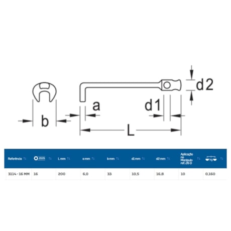 Chave Fixa Angular 90º 16mm 3114-16 GEDORE-0e5114bc-744a-4e0b-a219-1595245398a4
