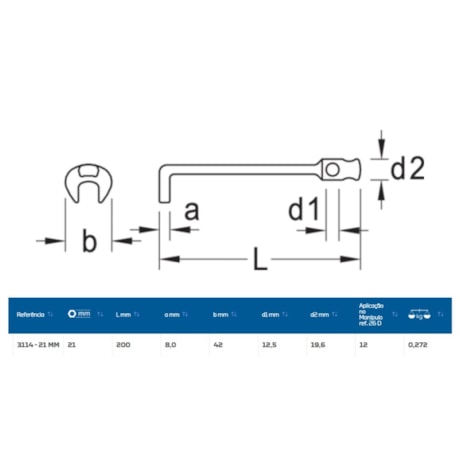 Chave Fixa Angular 90º 21mm 3114-21 GEDORE-6f22406c-d1f4-4dd2-b93a-7bc24340eaa7