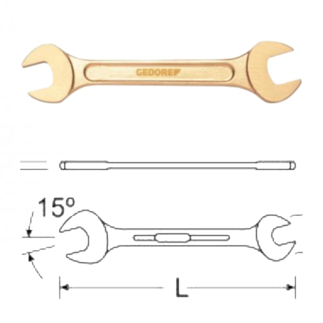 Chave Fixa Cobre-Berílio Antifaiscante 5.5 x 7mm 1100 AF GEDORE-8a32dbad-01ba-47a0-9a3b-27cf833e18e1