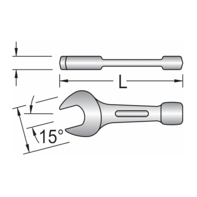 Chave Fixa de Bater 205mm 133-205 GEDORE-e83e06b3-71c3-43c8-b87f-8355fc609843