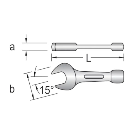 Chave Fixa de Bater 24mm 133-24 GEDORE