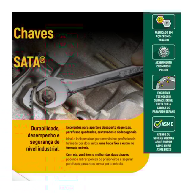 Chave Fixa Espelhada 10 X 11MM ST41302SC SATA-98a483fe-e5a9-41c2-9471-7172f5ec00af