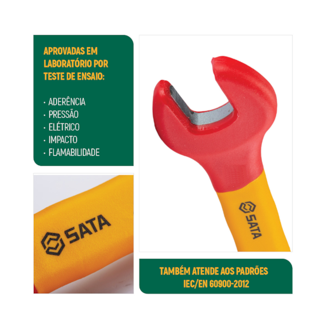 Chave Fixa Isolada 1000V VDE de Uma Boca de 7mm ST41307SC SATA-d999c848-6c1c-4741-8f85-ddb0dddf8c77