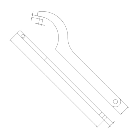 Chave Gancho com Pino 135-145mm 44601/115 TRAMONTINA PRO-f641a14c-919d-4361-8cb0-e63f66dd0bd8