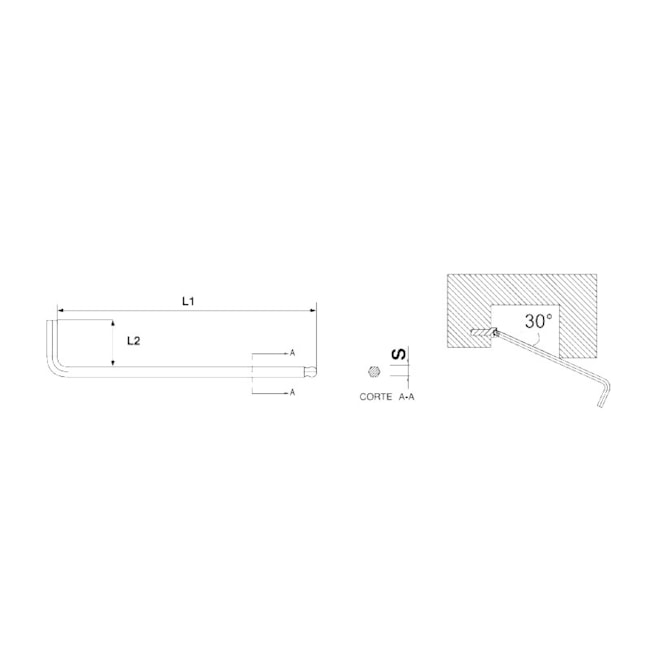 Chave Hexagonal Abaulada 10mm 220850BR BELZER-8b2198d9-d26d-4540-85a9-77242b19277e