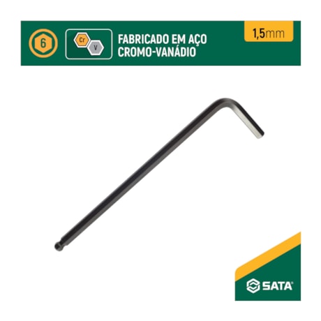 Chave Hexagonal Abaulada Tipo L 1.5mm ST84701L SATA-2a217079-f7fb-4c00-a13f-d0f4811642ea