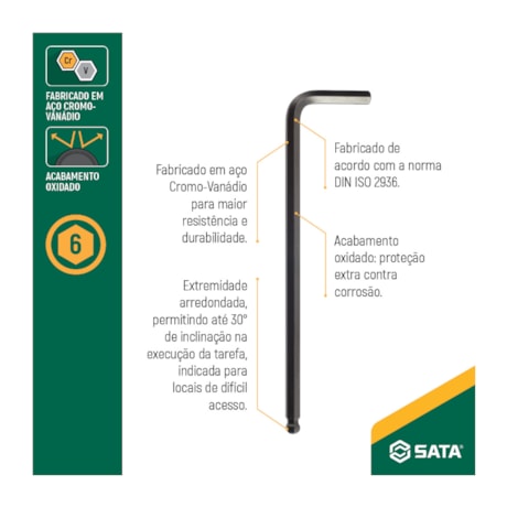 Chave Hexagonal Abaulada Tipo L 2mm ST84702L SATA-3dfdfaf2-6165-43fb-9791-b566b6994619