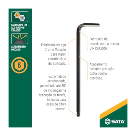 Chave Hexagonal Abaulada Tipo L 7mm ST84708L SATA-bab2c8cc-e5f3-41ec-aa9d-837614de071a