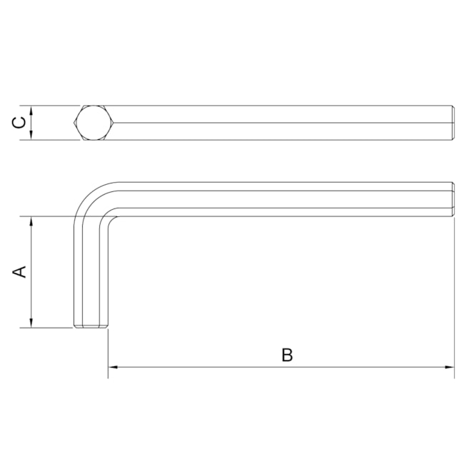 Chave Hexagonal Allen L Extra Longa 7MM 44423/007 TRAMONTINA PRO-5ab6df99-7dfb-47c2-b8f7-2248b5239799