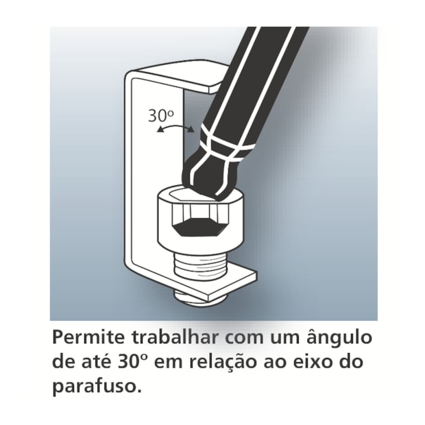 Chave Hexagonal Allen L Ponta Abaulada 10MM 44460/010 TRAMONTINA PRO-dea27fc5-86fd-461c-b91f-523a3a2fc5d3