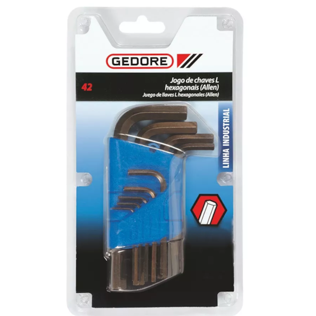 Chave Hexagonal com 10 Peças 42-10M GEDORE-8dd91622-3967-4cdb-9205-fe4ac917458f