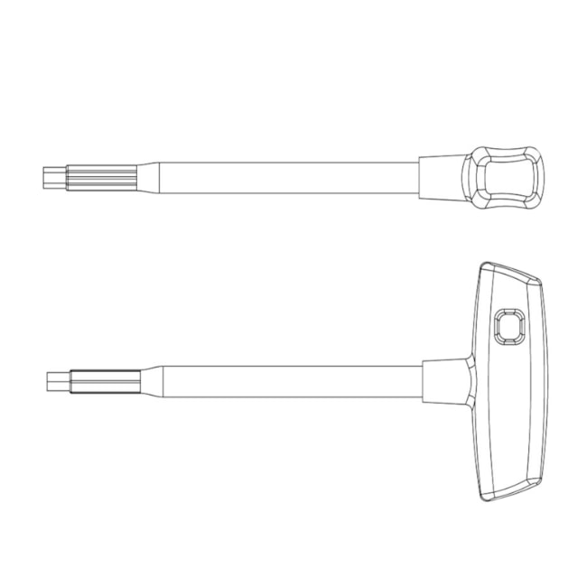 Chave Hexagonal com Cabo T 10mm Isolada 1000V IEC 44318310 TRAMONTINA PRO-897976f0-b09d-4a43-a1c6-6b853d8a8b5a