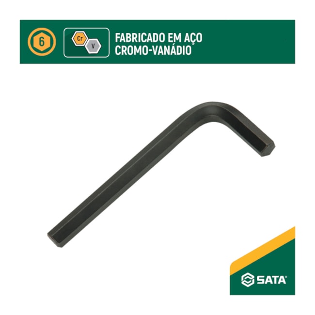 Chave Hexagonal Curta Tipo L 9/16